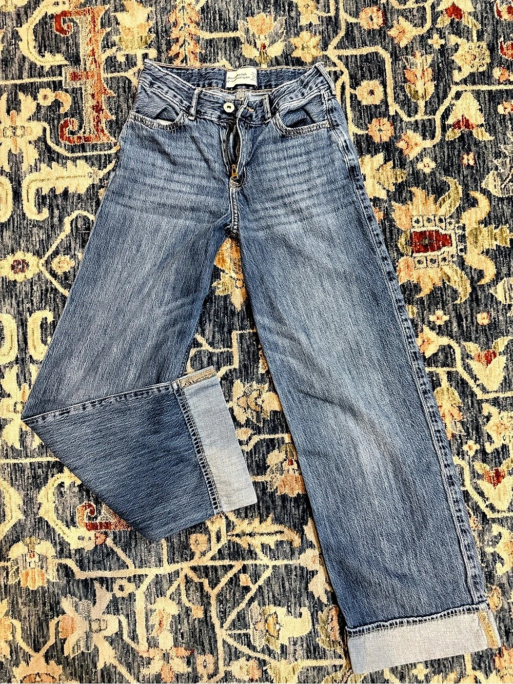 Abercrombie Kids High Rise Ultra Wide Leg Jean Girls 11/12
